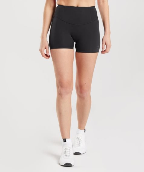 Women's Gymshark Studio Shorts Black | NZ 4GNZSE